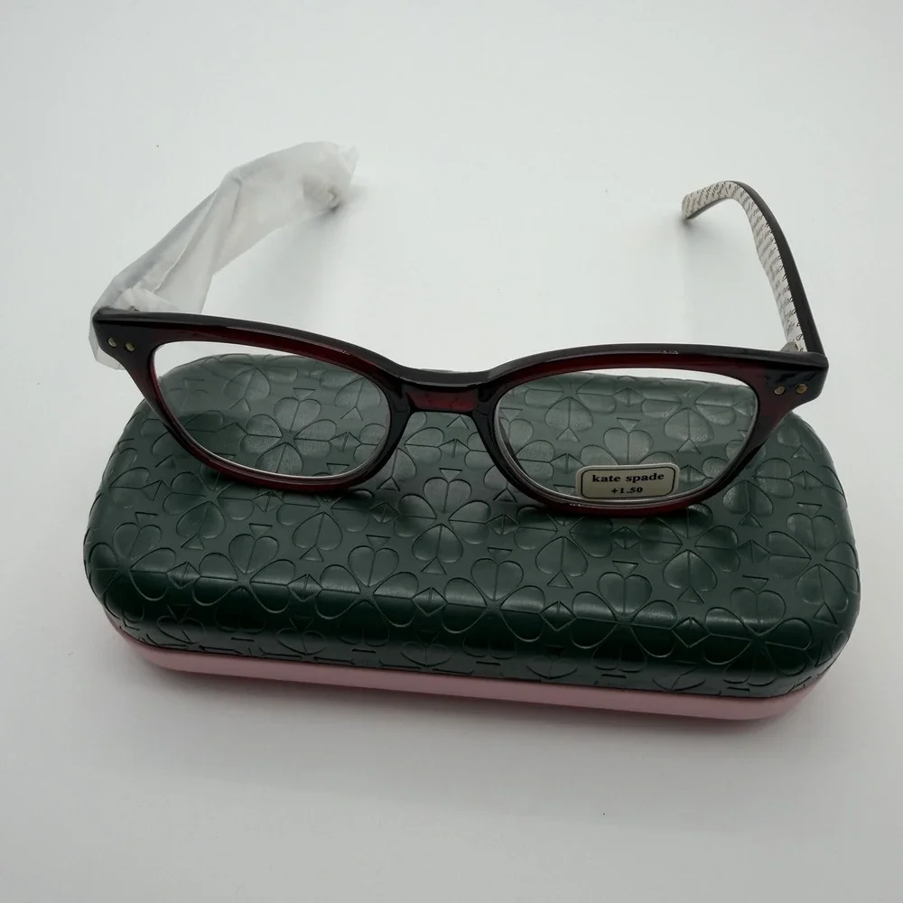 Kate Spade New York Glasses Red Black Ombrae Rebecca2 140 +1.50 PD62